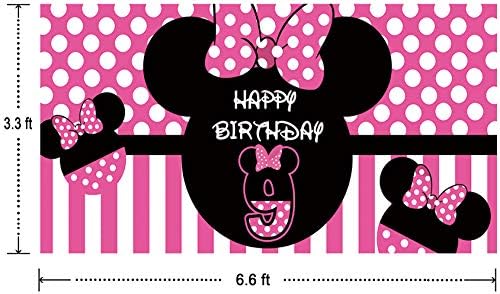 Minnie Mouse 1st Doğum Günü Zemin, Minnie Mouse 1st Doğum Günü Afiş Parti Malzemeleri, Minnie Mouse 1st Doğum Günü Süslemeleri,