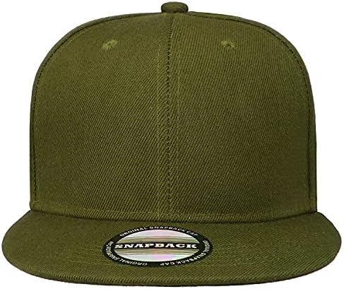 Klasik Snapback şapka kap Hip Hop tarzı düz fatura boş düz renk ayarlanabilir boyutu