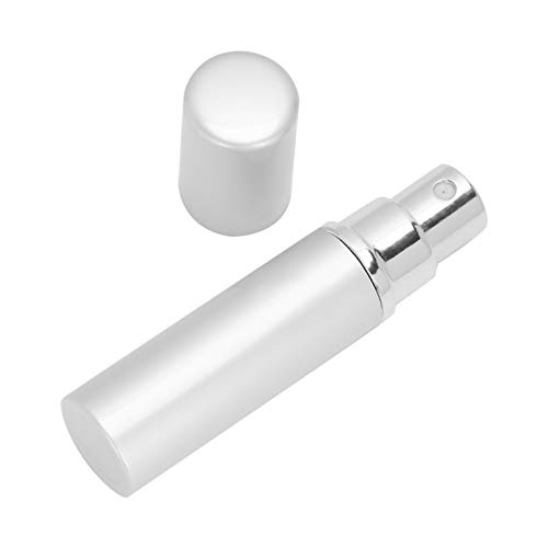 5ml x 5pcs Mini parfüm sprey şişe taşınabilir alüminyum parfüm şişeleme kadın için (Gümüş)