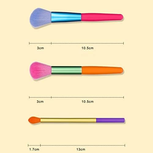 EYHLKM 15 adet Profesyonel Makyaj Fırçalar Pudra Fondöten Göz Farı Makyaj Fırça Seti Sentetik Saç Renkli