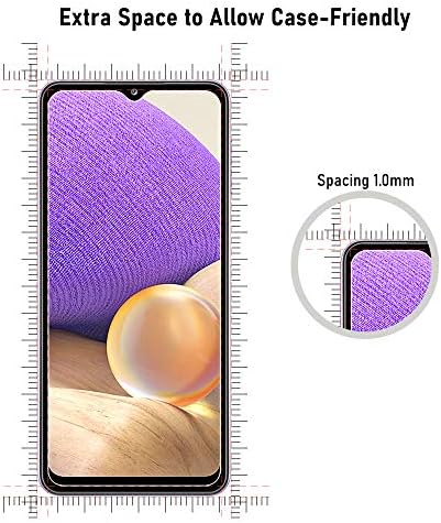 QIAOYI 3 Stück Panzerglas Schutzfolie für Samsung Galaxy A32 5G / A12 Panzerglas, HD Displayschutzfolie, Anti-Kratzer/Bläschen/Fingerabdruck/Staub