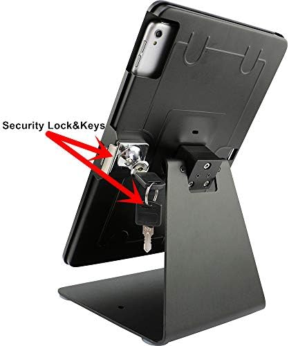CarrieCathy Masaüstü Anti-Hırsızlık Güvenlik Kiosk POS Standı Tutucu Muhafaza ile Uyumlu 10.2 2021 iPad 9th Gen 2020 iPad 8th
