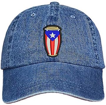 PRFCTO Porto Riko Bayrağı Conga beyzbol şapkası Erkekler ve Kadınlar için-Salsa Sevgilisi Şapka, Porto Riko Güçlü Şapka