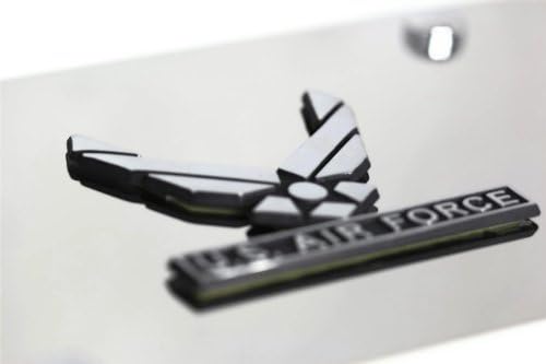Ayna Paslanmaz Çelik Hava Kuvvetleri Kanat Ön Plaka Çerçevesi Logosu-Orijinal Ürün