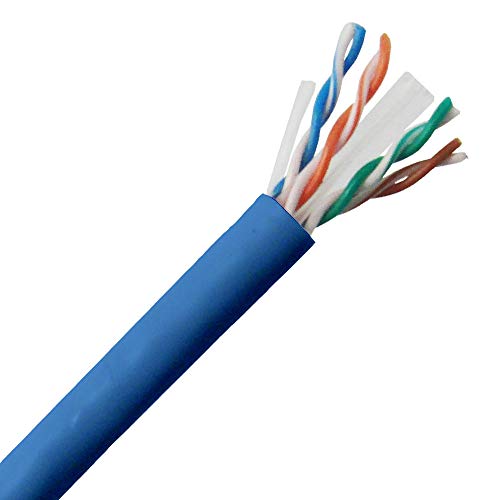 Primus Kablo CAT6 Toplu Yükseltici Ethernet Kablosu, CMR UL Listelenen Katı Bakır UTP, 23 AWG 1000FT (Mavi)