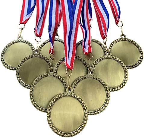 Ekspres Madalyalar Çeşitli 10 Paket Stilleri Boş Ödül Madalyaları Boyun Kurdeleli Kupa Ödülü Ödül Hediyesi