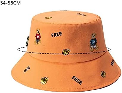 Wariter Güneş Koruma Kapağı, Ayı İşlemeli Balıkçı Şapkası, Nefes Alabilen ve Kuru, Günlük Sporlar için Güneş Koruması
