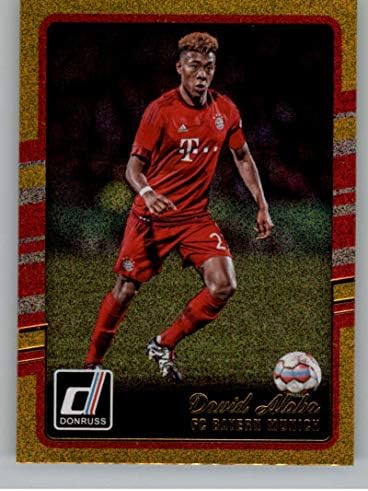 -17 Donruss Altın Futbol 35 David Alaba FC Bayern Münih Panini Amerika'dan Resmi Futbol Ticaret Kartı