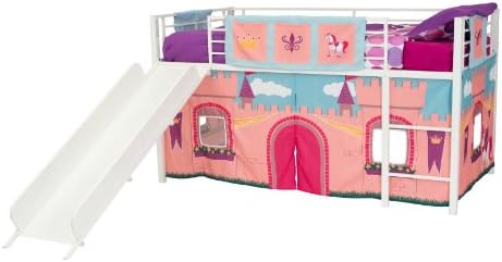 DHP Prenses Kale Tasarım Perde Seti Junior Loft Yatak, Çocuk Mobilyası, Pembe