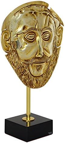 Agamemnon Talos Eserler Maske Altın Kaplama Kabartma - Miken Kral Cenaze Maskesi Üreme