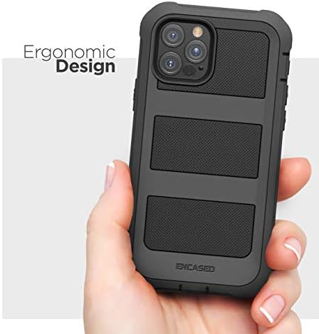 Kılıflı Falcon Zırh iPhone için Tasarlanmış 12 PRO MAX Kılıf ile Dahili Ekran Koruyucu (Ultra Koruyucu) Tam Vücut Kapak ile