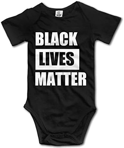Siyah Lives Matter Bebek Yürüyor Tulum Bebek Kısa Kollu Bodysuit Unisex