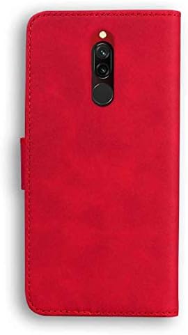 Xiaomi RedMi9 Başbakan / PocoM2 Cüzdan Standı Kılıf, cilt Hissediyorum Saf Renk Para Kredi Kartı Yuvaları Yumuşak Yeni Kapak,