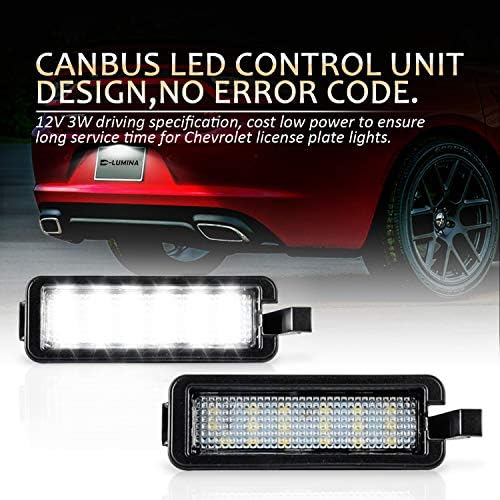 D-Lumina LED plaka ışık etiketi lamba montaj 3 W ile Uyumlu 2015-2020 Dodge şarj cihazı Challenger Chrysler 300 Pacifica ve