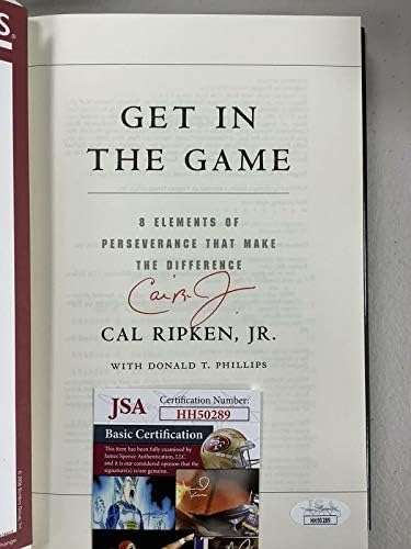 Cal Ripken Jr İmzalı Kitap Oyuna Gir Beyzbol JSA İmzası HOF Orioles MVP-MLB İmzalı Çeşitli Eşyalar
