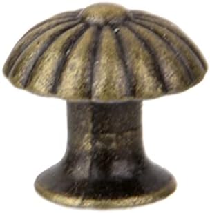 Flameer 20 Adet Antik Bronz Çinko Alaşım Mini Yuvarlak Düğme Mücevher Kutusu Kolları Çekmece Dolap Dolap Kapı Dolap Pencere