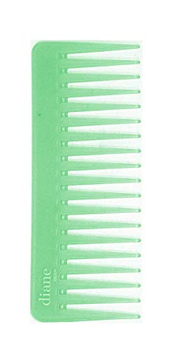 6 Geniş Diş Diane Yağ İnfüze Detangler Tarak 6-inç Yeşil DBC02