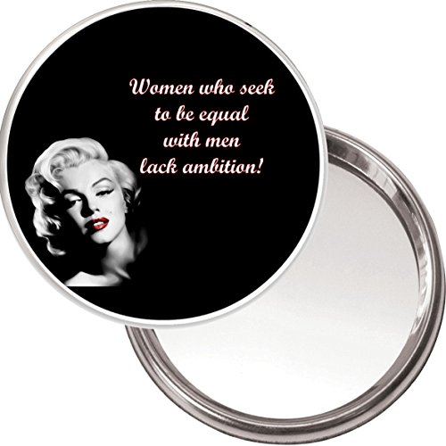 Marilyn Monroe Görüntüsüyle Nefis Büyükanne Makyaj Düğmesi Aynası Erkeklerle Eşit Olmak İsteyen Kadınlar Hırstan Yoksundur
