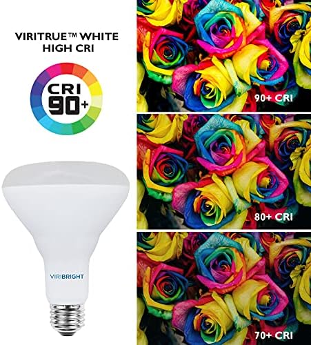 Viribright Aydınlatma BR30 LED Ampul, 8.5 W=65W, 2700K Yumuşak Beyaz, 800 Lümen, E26 Taban, Kısılabilir, Kutular için Kapalı