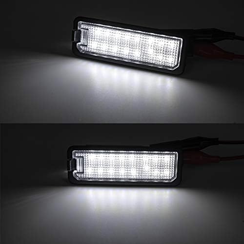 2 Adet LED plaka ışıkları Plaka Lambası VW Amarok Eos Golf Mk7 Yeni Beetle Xenon Beyaz LED tarafından desteklenmektedir Hata
