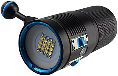 Dalış ışıkları-Ochoos V72 Sualtı 100 m 22x LED ampuller 7200LM 3-color ışıkları 2-Group modları dalış ışık dalış el feneri