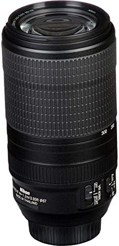 Nikon AF - P NIKKOR 70-300mm f / 4.5-5.6 E ED VR Sabit Zoom Dijital Slr Fotoğraf Makinesi Objektifi, Siyah