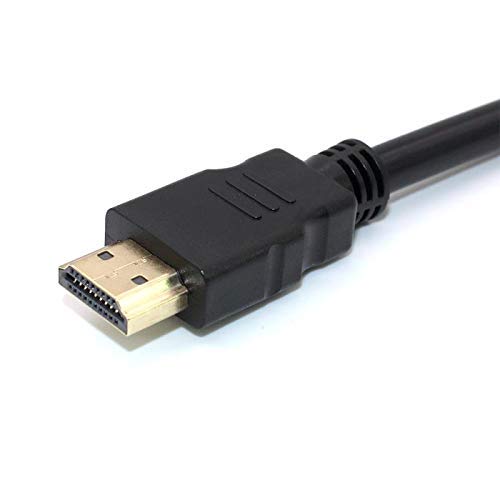 HDMI kablo Ayırıcı 1 in 2 Out HDMI Adaptör Kablosu HDMI Erkek Çift HDMI Dişi 1 ila 2 Yollu, Aynı Anda iki TV'yi Destekleyin,