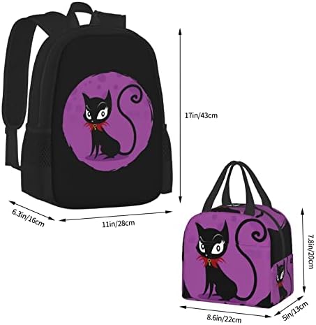 Ayrılabilir Öğle Yemeği Kutusu ile Ruby Gloom Anime Sırt Çantası Ve Öğle Yemeği Çantası Paketi (Bir Boyut)