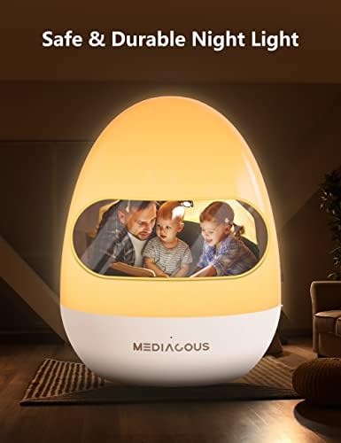 Çocuk Odası için gece ışıkları, İstikrarlı Şarj Pedi ile MediAcous Bebek Gece Lambası, 1 H Zamanlayıcı ve Dokunmatik Kontrol