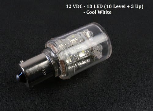1076 LED Oto Ampul-13 Süper Akı LED-Sıcak Beyaz LED-Koruyucu Kabuk - BA15D Taban-Otomatik, Deniz