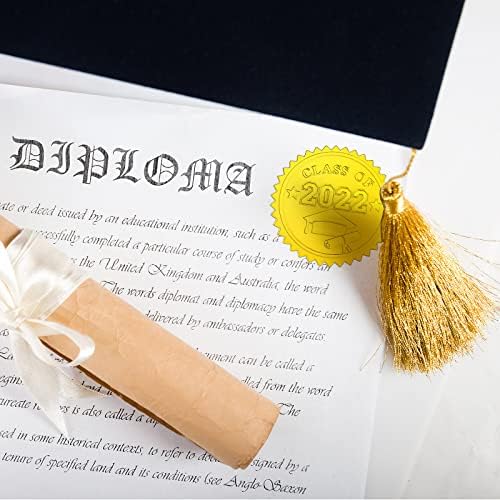 240 Pcs Kabartmalı Mezuniyet Kap Diploma Altın Sertifika Mühürler Sınıf 2022 Folyo Zarf Mühür Çıkartmalar Altın Mezuniyet Mühürler