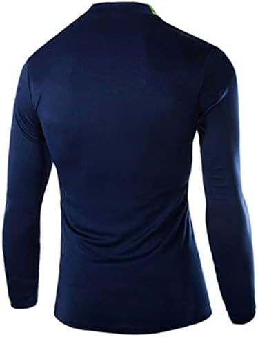 Erkek Sıkıştırma Tops, Uzun Kollu Baz Katman T-Shirt Hızlı Kuru Koşu Üst Spor Tee-Shirt Koşu Gym Egzersiz için