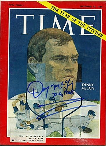 21-13 Eylül 1968 İmzalı Zaman-Denny McLain