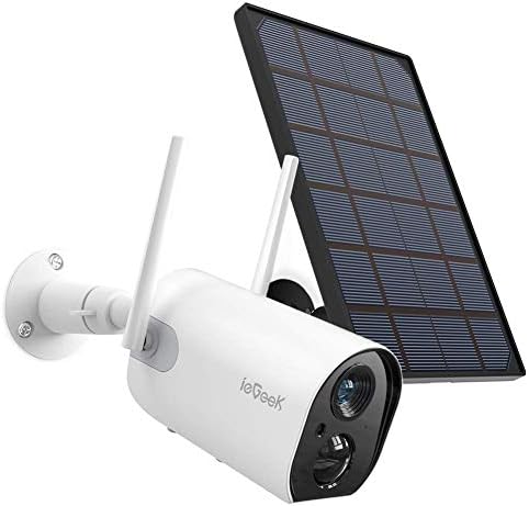 Kablosuz Dış Mekan Güvenlik Kamerası, WiFi Solar Şarj Edilebilir Pil Gücü IP Gözetleme Ev Kameraları, 1080P, insan Hareket