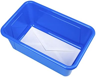 Storex Küçük Küp Kutuları-Sınıf için Plastik Saklama Kapları, 12,2 x 7,8 x 5,1 inç, Çeşitli Renkler, 5'li Paket (62414A05C)