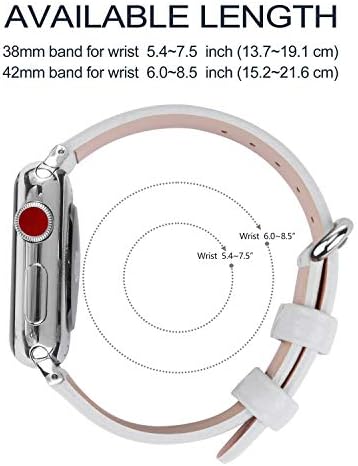 Apple Watch (38 / 40mm) Serisi ile uyumlu 5, 4, 3, 2, 1 // Deri Yedek Bileklik Askısı Bileklik + Adaptörler / / Büyük Koleksiyon