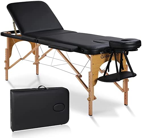 Masaj Masası masaj yatağı spa yatağı 84 İnç Uzun Taşınabilir 3 Katlanır W/Taşıma Çantası Masa Yüksekliği Ayarlanabilir salon