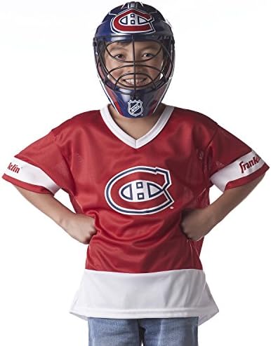 Franklin Spor Montreal Canadiens çocuk Hokeyi Kostüm Seti-Gençlik Forması ve Kaleci Maskesi-Cadılar Bayramı Fan Kıyafeti-NHL
