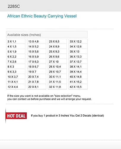 Etiket Çıkartmaları Afrika Etnik Güzellik Taşıma Gemisi 4 X 1,5