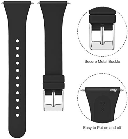 Tobfit Paketi 3 Ince Bantları ile Uyumlu Fitbit Versa 2 Bantları / Fitbit Versa / Fitbit Versa Lite / SE, silikon Yedek Smartwatch