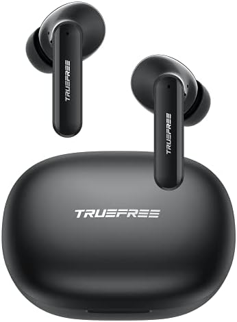 Truefree T1 Gerçek Kablosuz Kulaklıklar Bluetooth 5.0 Kulak İçi Kulaklıklar, 4 Mikrofon, 12.5 mm Çift Sürücü, 60ms Düşük Gecikmeli
