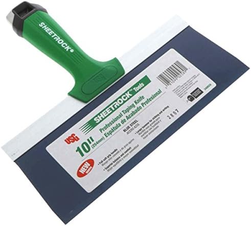 USG Sheetrock Pro Alçıpan Bantlama Bıçağı, Mavi Çelik w/Yumuşak Kavrama Kolu ve Çekiç Ucu (12 İnç Bıçak)