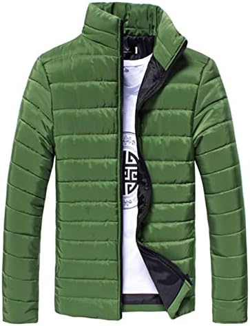 Erkekler Ceket Kış Sıcak Kalınlaşmak Dış Giyim-Aşağı Ceket Fermuar Rahat Pamuk Ceket Yastıklı Palto Artı Boyutu Hafif Hırka