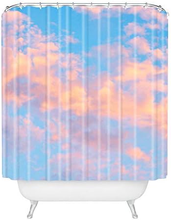 Tasarımları Reddet Lisa Argyropoulos Gökyüzünün Ötesinde Rüya Duş Perdesi, 72 x 69, Mavi