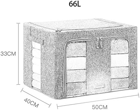 Kapaklı Saklama Kutuları Saklama Kutuları Sandıklar Saklama Sepetleri Konteyner 66L Bez Katlanabilir Hafif Sağlam Dolap Istiflenebilir