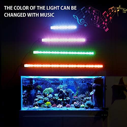 LED akvaryum ışık, sualtı RGB LED ışıkları için balık tankı, 16 milyon canlı renkler Choosable aydınlatma renkleri, LED balık