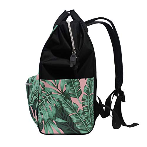 Tropikal Muz Yaprakları bebek Bezi Çantaları Nappy Sırt Çantaları Mumya Sırt Çantası Seyahat Laptop Sırt Çantası