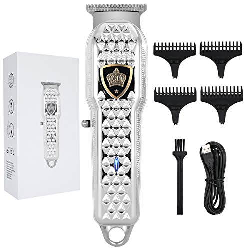 BESTBOMG Sakal Düzeltici Erkekler için, erkekler Saç Kesme USB Şarj Edilebilir Sakal Düzeltici Tıraş Makinesi Bıyık Tımar Kiti