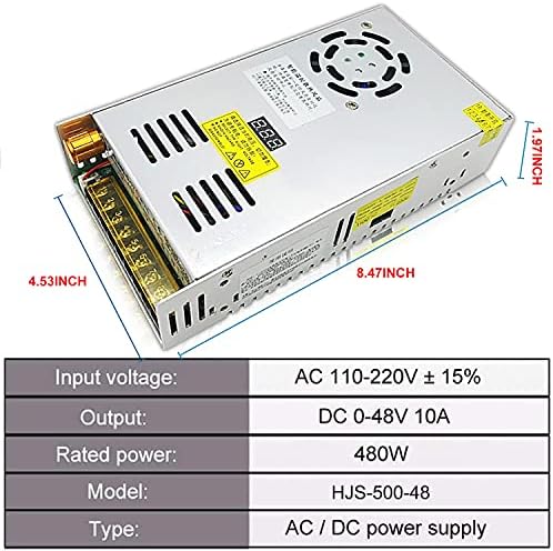 EAGWELL Ayarlanabilir DC LED Güç Gerilim Dönüştürücü AC 110 V-220 V DC 0-48 V Modülü Anahtarlama Güç Kaynağı dijital ekran