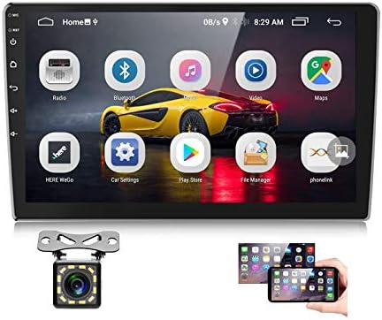Podofo Android Araba Stereo ile GPS Bluetooth 10 inç Dokunmatik Çift Din Radyo ile geri görüş kamerası Desteği Android / ıOS